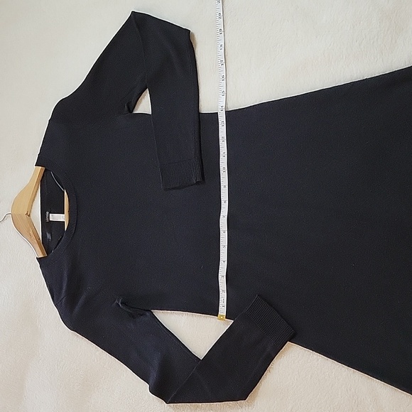 KENSIE BLACK SWEATER DRESS XS - Picture 7 of 12